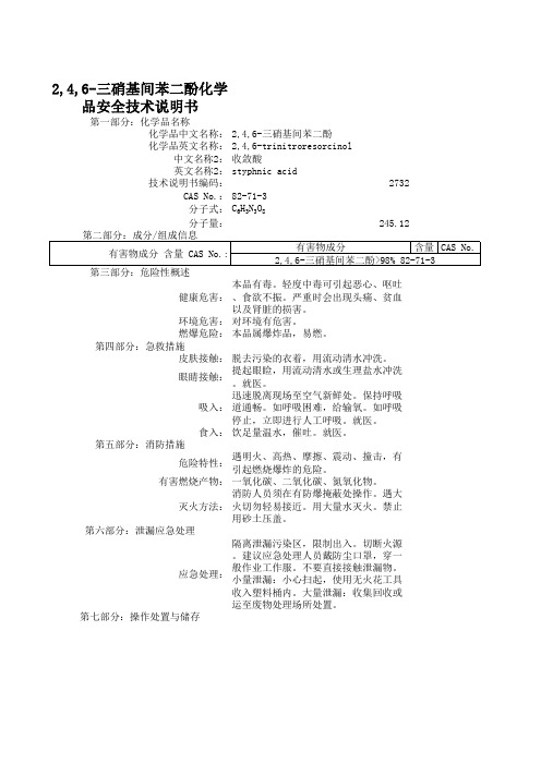 2,4,6-三硝基间苯二酚