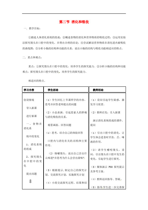人教初中生物七下《消化和吸收》教案_14