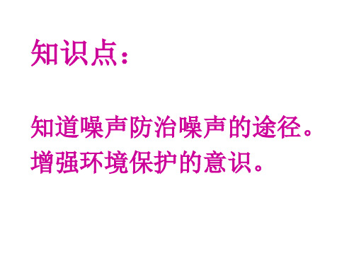 八年级物理令人厌烦的噪声(PPT)2-1
