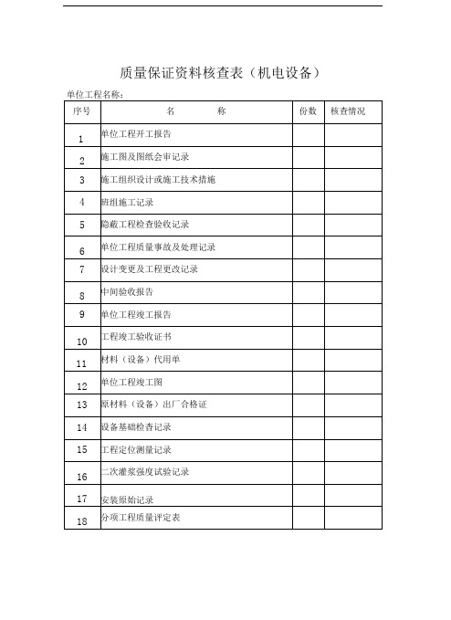 主井安装竣工资料