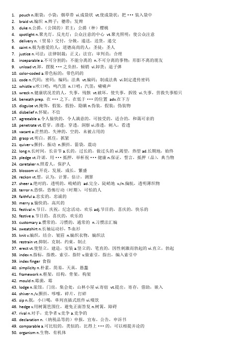 英语六级单词