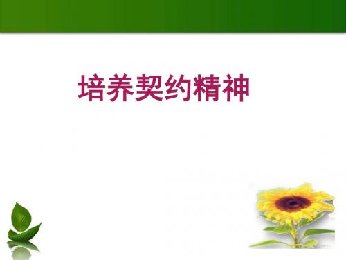 教科版 道德与法治 九年级上册 第十五课培养契约精神 课件(共42PPT)