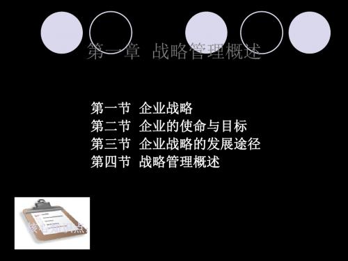 公司战略和风险管理-战略管理概述 共47页