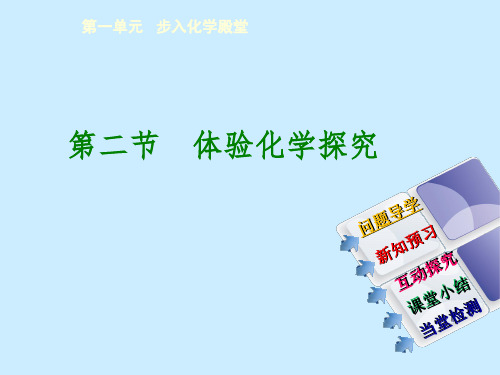 鲁教版九年级上册化学  1.2 体验化学探究 课件