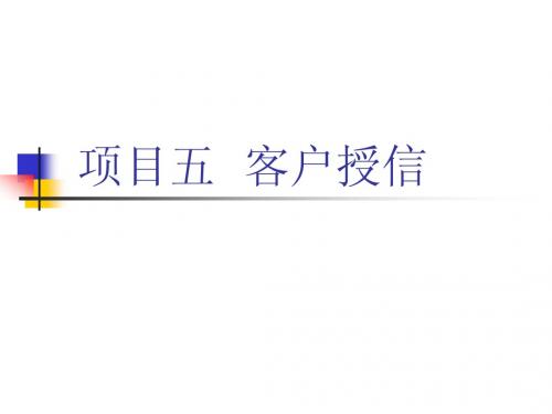 客户授信