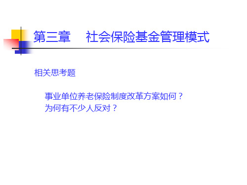 社会保险基金管理第三章PPT
