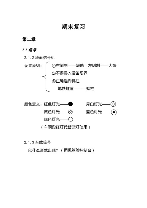 列控复习