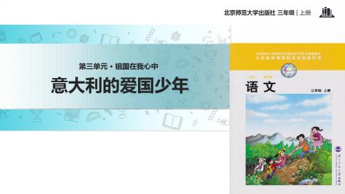 三年级上册语文课件-意大利的爱国少年∣北师大版 (共20张PPT)