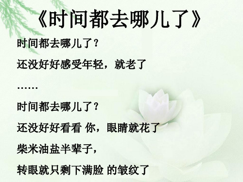 新部编版六年级下册《匆匆》ppt课件1