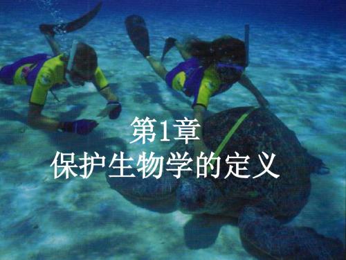 第1章保护生物学的定义