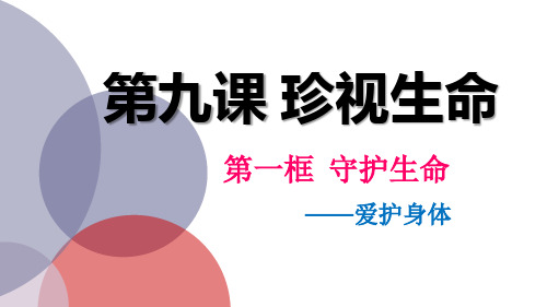 人教部编版道德 与法治七年级上册9.1守护生命课PPT