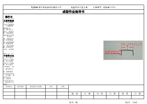 成型工艺文件