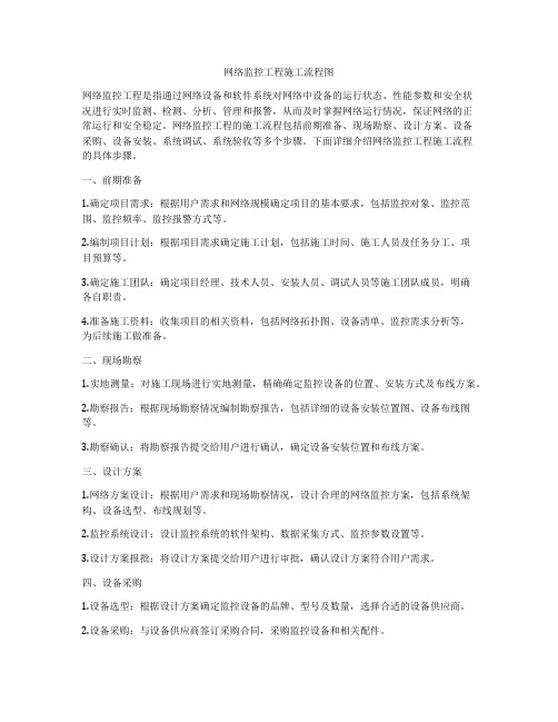 网络监控工程施工流程图