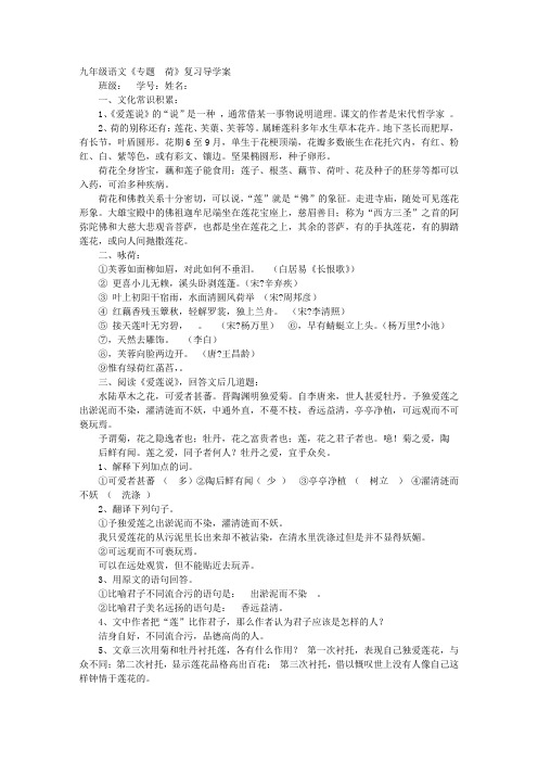 荷还念什么怎样组词