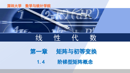 阶梯型矩阵概念