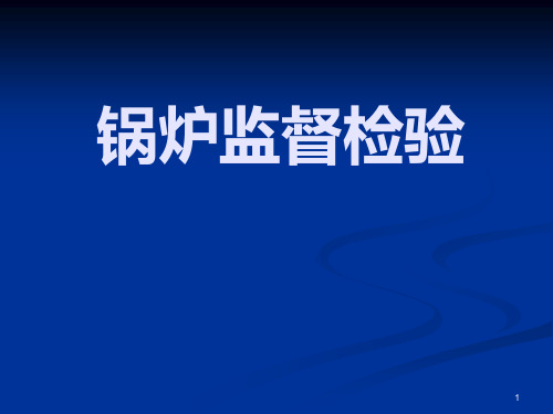 锅炉监督检验PPT课件