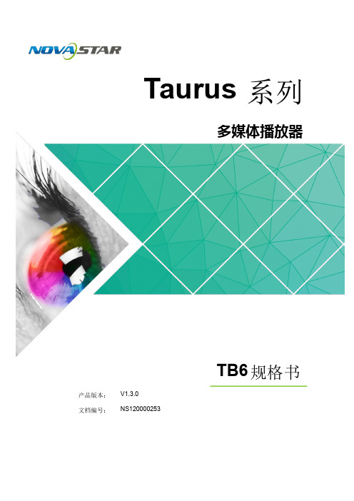 诺瓦科技LED联网播放器TB6规格书