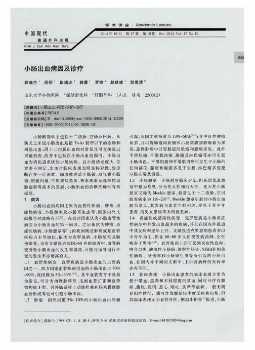 小肠出血病因及诊疗