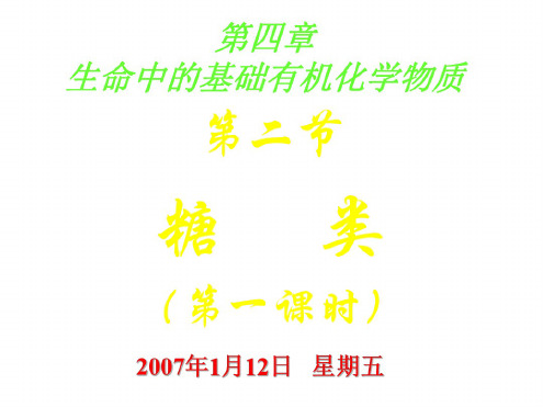 高二化学糖类1