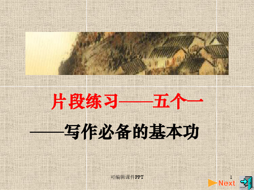 片段训练PPT课件