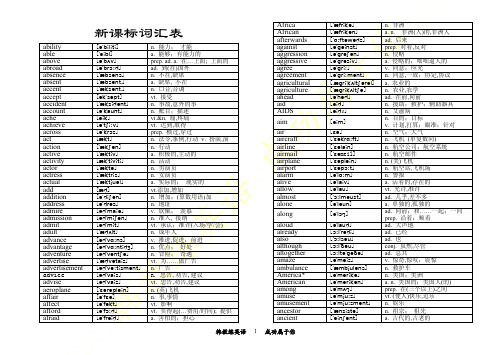 2012年高考英语单词表【注音标版】