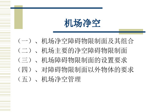 机场净空培训讲座(ppt 30页)