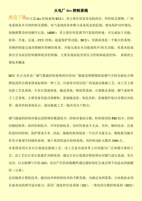 火电厂dcs控制系统
