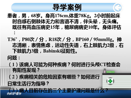 脑梗死病人的护理_PPT课件
