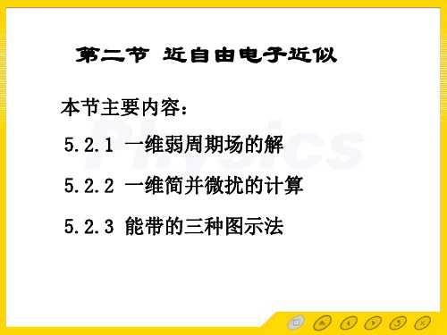 5.2近自由电子近似 固体物理研究生课程讲义