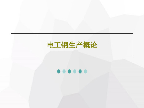 电工钢生产概论共37页