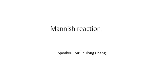 mannich reaction