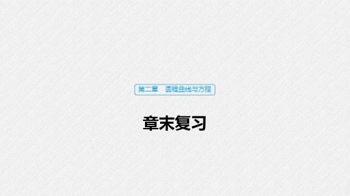2020版数学人教B版选修2-1课件：第二章 章末复习 .pdf