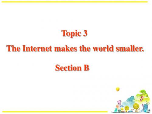 最新版湘教八年级英语Units (3-4)Unit 4精品课件Topic 3 Section B