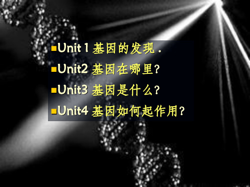 高中生物必修二4-1基因指导蛋白质合成