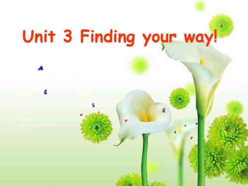Unit 3 Finding your way课件