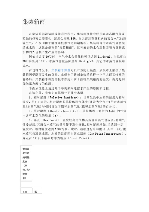集装箱雨