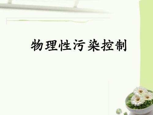 物理性污染控制概述与噪声(ppt55张)