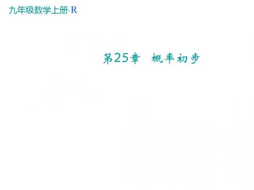 人教版九年级数学上册(课件)25.2用列举法求概率2