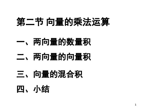 《向量的乘法运算》PPT课件