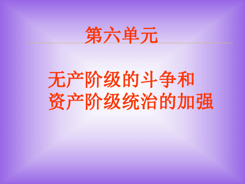 历史：第17课《国际工人运动与马克思主义的诞生》课件(人教新课标九年级上)