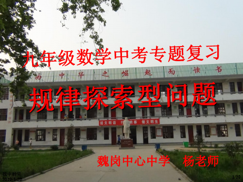 中考安徽规律探索专题