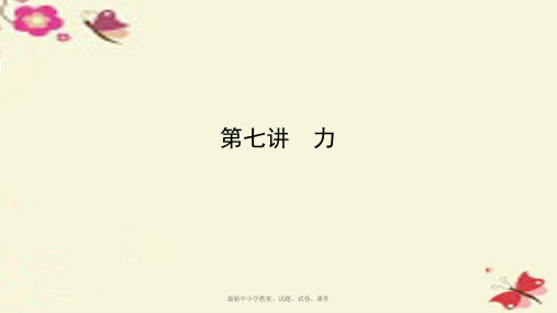 中考物理专题复习 第七讲 力 (讲)课件