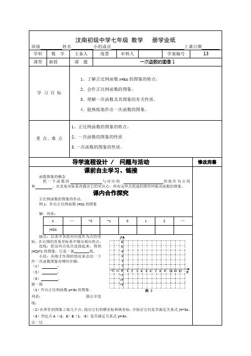 一次函数的图象1