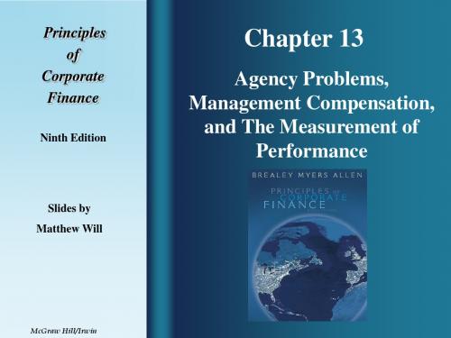 Agency Problems, Management Compensation