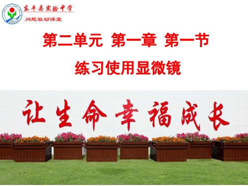 人教版生物七上2.1.1练习使用显微镜课件