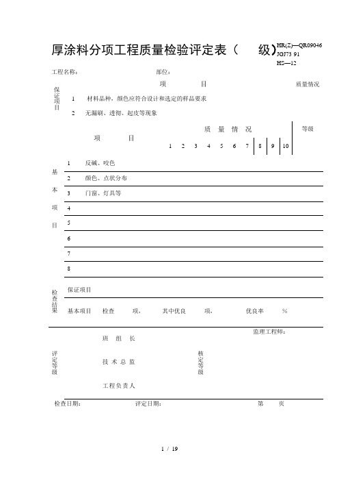 装饰工程施工管理表格大全【3】