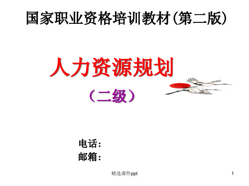 98二级人力资源规划ppt课件