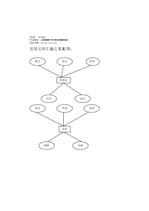 实用文库汇编之图书管理系统E-R图、数据流、关系模式