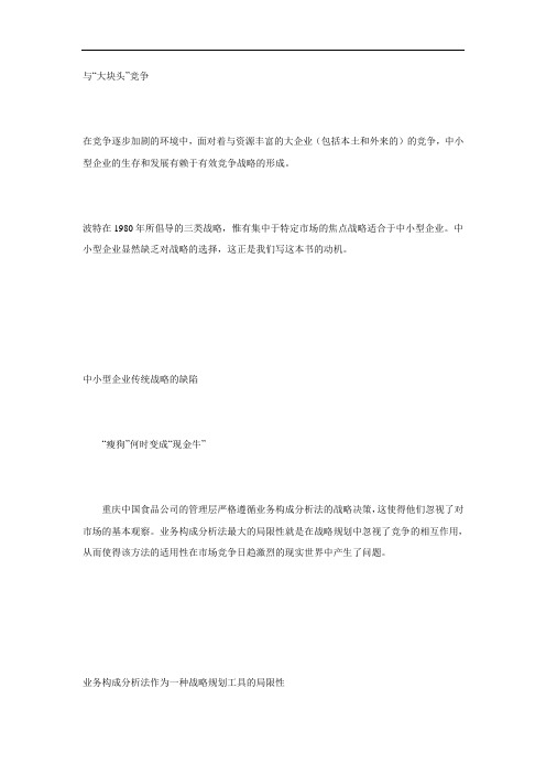 管理学名著精华——中小型企业成长战略