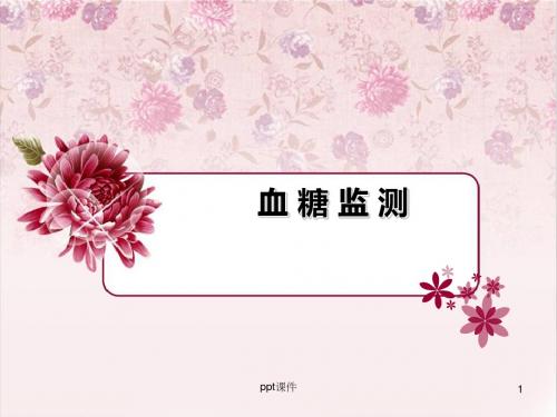 血糖监测  ppt课件